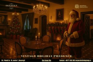 Moș Crăciun în Crăciunul anilor ’30 la Eko Group Vila: o evadare în lumea copiilor fără reclame