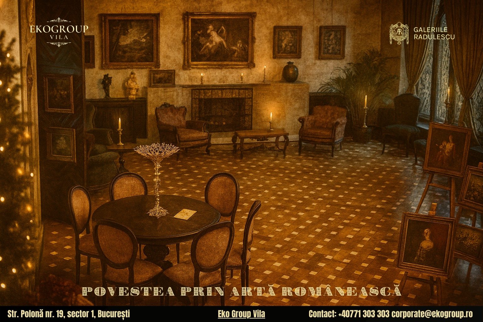 Povestea Crăciunului în anii ’30 la Eko Group Vila: o călătorie plină de artă și istorie